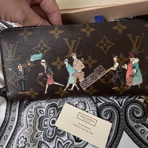 Ltd edition lv monogram zippy large wallet